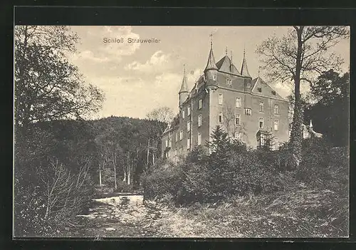 AK Strauweiler, Ansicht vom Schloss mit Umgebung