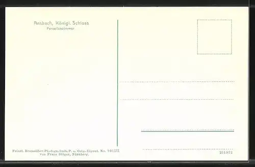 AK Ansbach, Porzellanzimmer im Kgl. Schloss