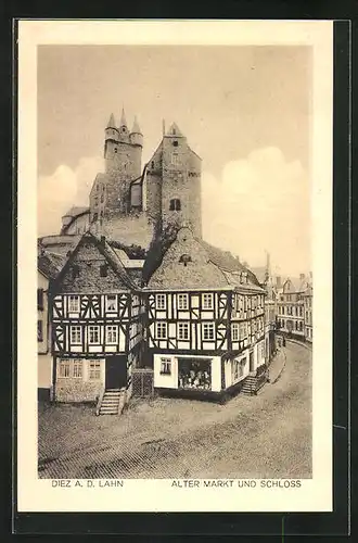 AK Diez a. d. Lahn, Alter Markt und Schloss