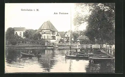 AK Grünheide i. M., Am Peetzsee, Ruderboote