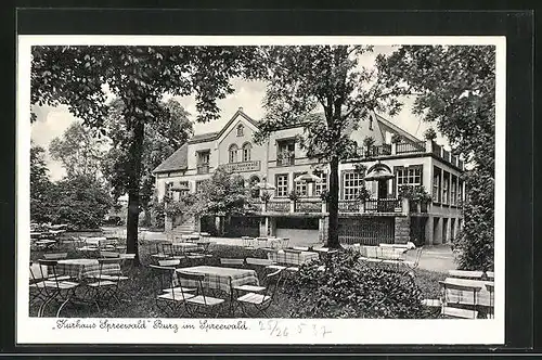 AK Burg / Spreewald, Kuhaus Spreewald, Bes. A. L. Domann