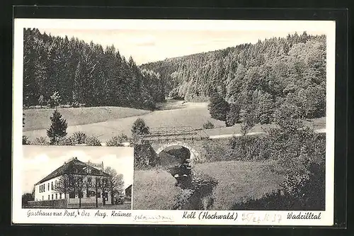 AK Kell / Hochwald, Gasthaus zur Post, Bes. Aug. Krämer, Wadrilltal