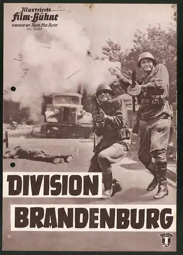Filmprogramm IFB Nr. 05424, Division Brandenburg, Wolfgang Reichmann, Peter Neusser, Regie: Harald Philipp, Krieg