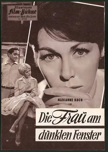Filmprogramm IFB Nr. 05203, Die Frau am dunklen Fenster, Marianne Koch, Christiane Nielsen, Regie: Franz Peter Wirth