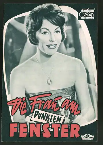 Filmprogramm DNF, Die Frau am dunklen Fenster, Marianne Koch, Christiane Nielsen, Regie: Franz Peter Wirth