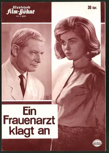 Filmprogramm IFB Nr. S 6820, Ein Frauenarzt klagt an, Dieter Borsche, Anita Höfer, Regie: Dr. Falk Harnack