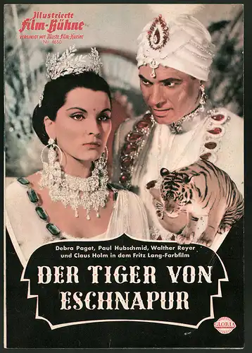 Filmprogramm IFB Nr. 4650, Der Tiger von Eschnapur, Debra Paget, Paul Hubschmid, Regie: Fritz Lang