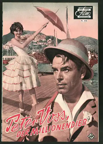 Filmprogramm DNF Nr. 4106, Peter Voss, der Millionendieb, O. W. Fischer, Ingrid Andree, Regie: Wolfgang Becker