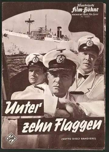 Filmprogramm IFB Nr. 05325, Unter zehn Flaggen, Van Heflin, Charles Laughton, Regie: Duilio Coletti