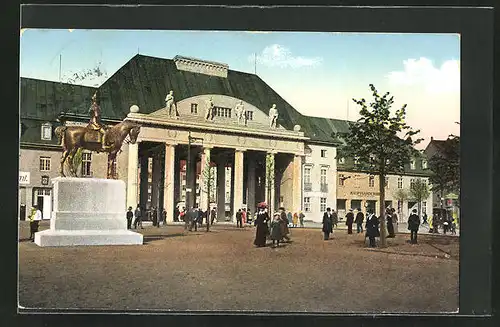 AK Leipzig, Internationale Baufachausstellung mit Sonderausstellungen 1913, Portal an der Reitzenhainer Strasse