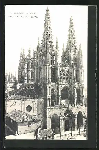 AK Burgos, Fachada Principal de la Catedral