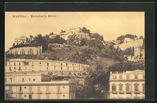 AK Napoli, Bertolini`s Hotel auf dem Berge