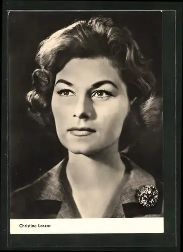 AK Schauspielerin Christine Laszar im Portrait