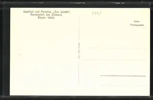 AK Rabenstein b. Zwiesel /bayr. Wald, Gasthof und Hotel Zur Linde