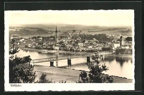 AK Vilshofen, Stadt und Brücke