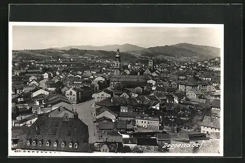 AK Deggendorf, Fliegeraufnahme von der Stadt