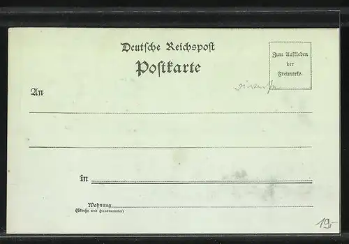 Mondschein-Lithographie Adenau, Gasthof zum wilden Schwein, Hohe Acht, Nürburg