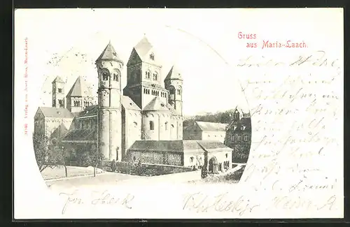 Passepartout-AK Maria-Laach, Klosteranlagen