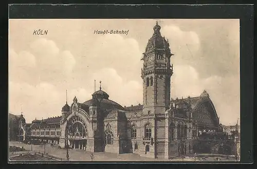 AK Köln, Haupt-Bahnhof