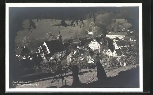 AK Bad Teinach, Ortspartie mit Kirche