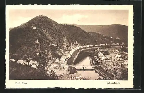 AK Bad Ems, Teilansicht mit Lahn