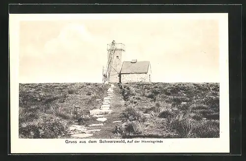 AK Hornisgrinde, Hütte mit Aussichtsturm