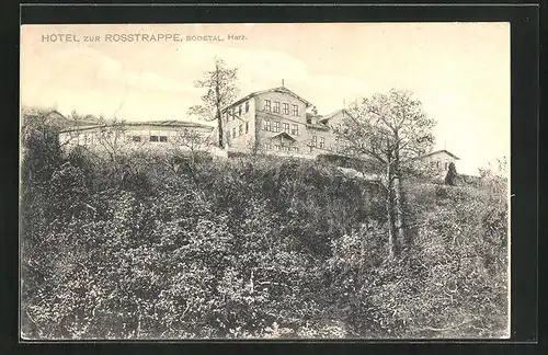 AK Thale im Bodetal /Harz, Hotel Rosstrappe