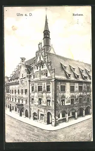 AK Ulm, Rathaus am Strasseneck