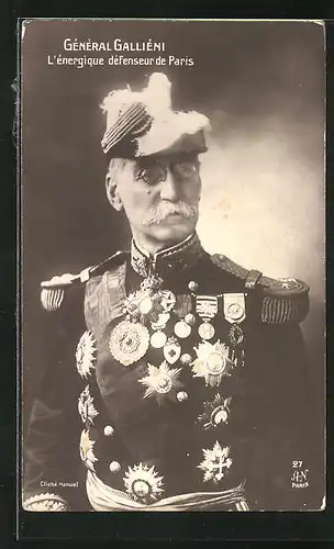 AK Heerführer, Général Galliéni, L`énergique défenseur de Paris