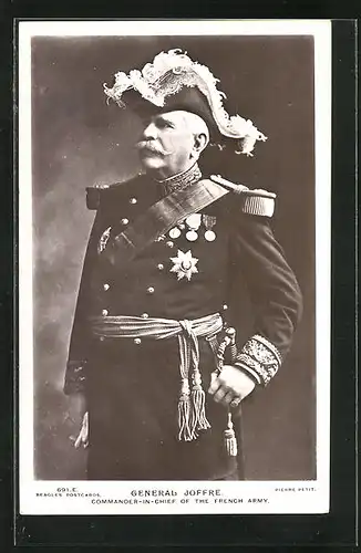 AK Heerführer, General Joffre, Commander-in-Chief of the French Army