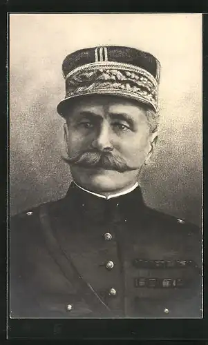 Künstler-AK Heerführer, General G. Foch im Portrait