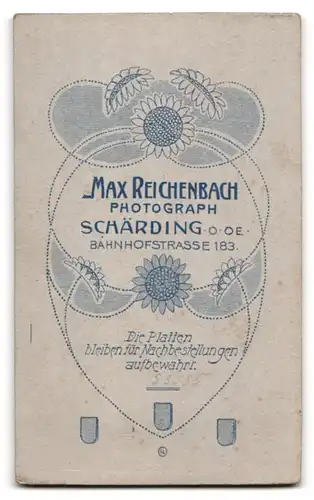 Fotografie Max Reichenbach, Schärding, Bahnhofstrasse 183, junger Mann im feinen Zwirn