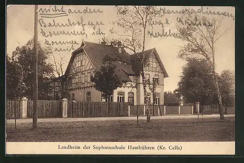 AK Hambühren /Kr. Celle, Landheim der Sophienschule