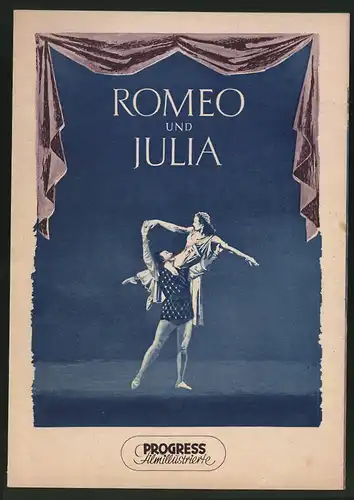 Filmprogramm PFI Nr. 92 /55, Romeo und Julia, Galina Ulanowa, J. Shdanow, Regie: L. Arnstam