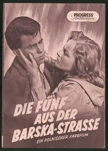 Filmprogramm PFI Nr. 21 /55, Die Fünf aus der Barska-Strasse, Aleksandra Slaska, Tadeusz Janczar, Regie: A. Ford