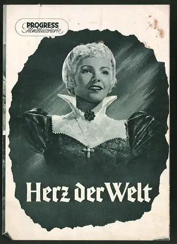 Filmprogramm PFI Nr. 37 /54, Herz der Welt, Hilde Krahl, Dieter Borsche, Regie: Harald Braun