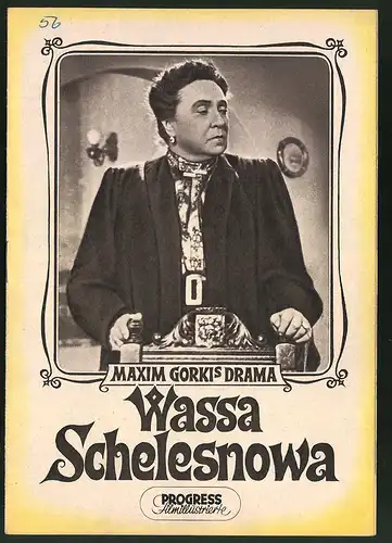 Filmprogramm PFI Nr. 53 /54, Wassa Schelesnowa, Vera Paschennaja, Michail Sharow, Regie: L. Lukow