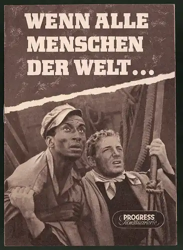 Filmprogramm PFI Nr. 3 /57, Wenn alle Menschen der Welt..., André Valmy, Jean Gaven, Regie: Christian-Jaque