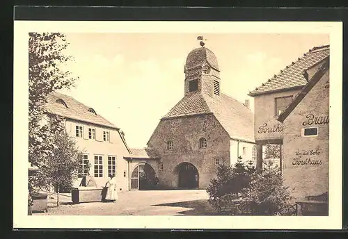 AK Leipzig, Internationale Baufachausstellung mit Sonderausstellungen 1913, Dorfkirche und Schule