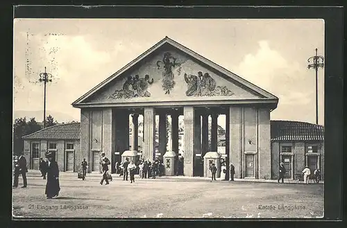 AK Bern, Schweizerische Landesausstellung 1914, Eingang Länggasse