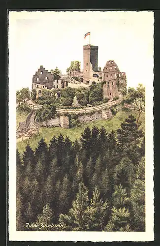 AK Bad Teinach, Burg-Ruine Zavelstein