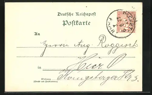 AK Berlin, Maurermeister Held & Francke, Oranien-Strasse 101-102, Private Stadtpost Packet Fahrt Berlin, 2 Pfg.