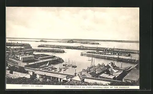 AK St. Hélier /Jersey, View of the Harbour, Hafen