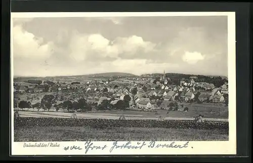 AK Baumholder /Nahe, Gesamtansicht mit Fernblick