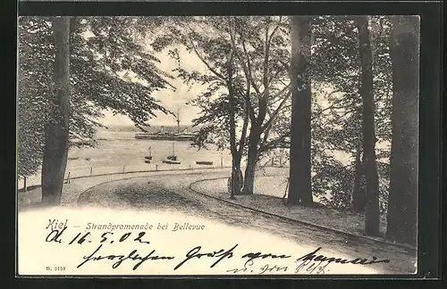 AK Kiel, Strandpromenade bei Bellevue
