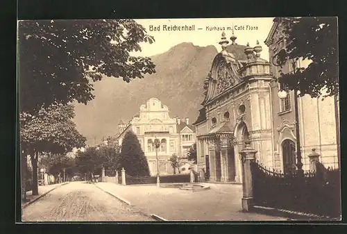 AK Bad Reichenhall, Kurhaus mit Café Flora