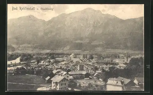 AK Bad Reichenhall, Teilansicht vom Stadtberg