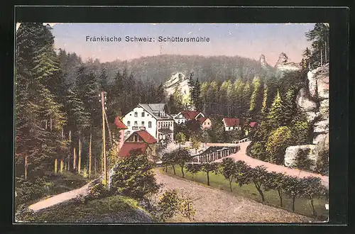 AK Schüttersmühle /Fränkische Schweiz, Ortspartie