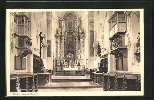 AK Regensburg /Niedermünster, Institut d. A. Schulschwestern v. U. L. Frau, Innenansicht