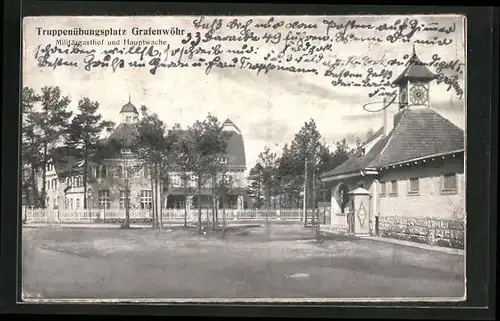 AK Grafenwöhr, Truppenübungsplatz, Militärgasthof und Hauptwache